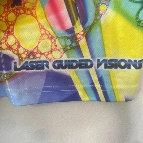 XXL Men’s Fractal psychedelic festival tee - Picture 3 of 4